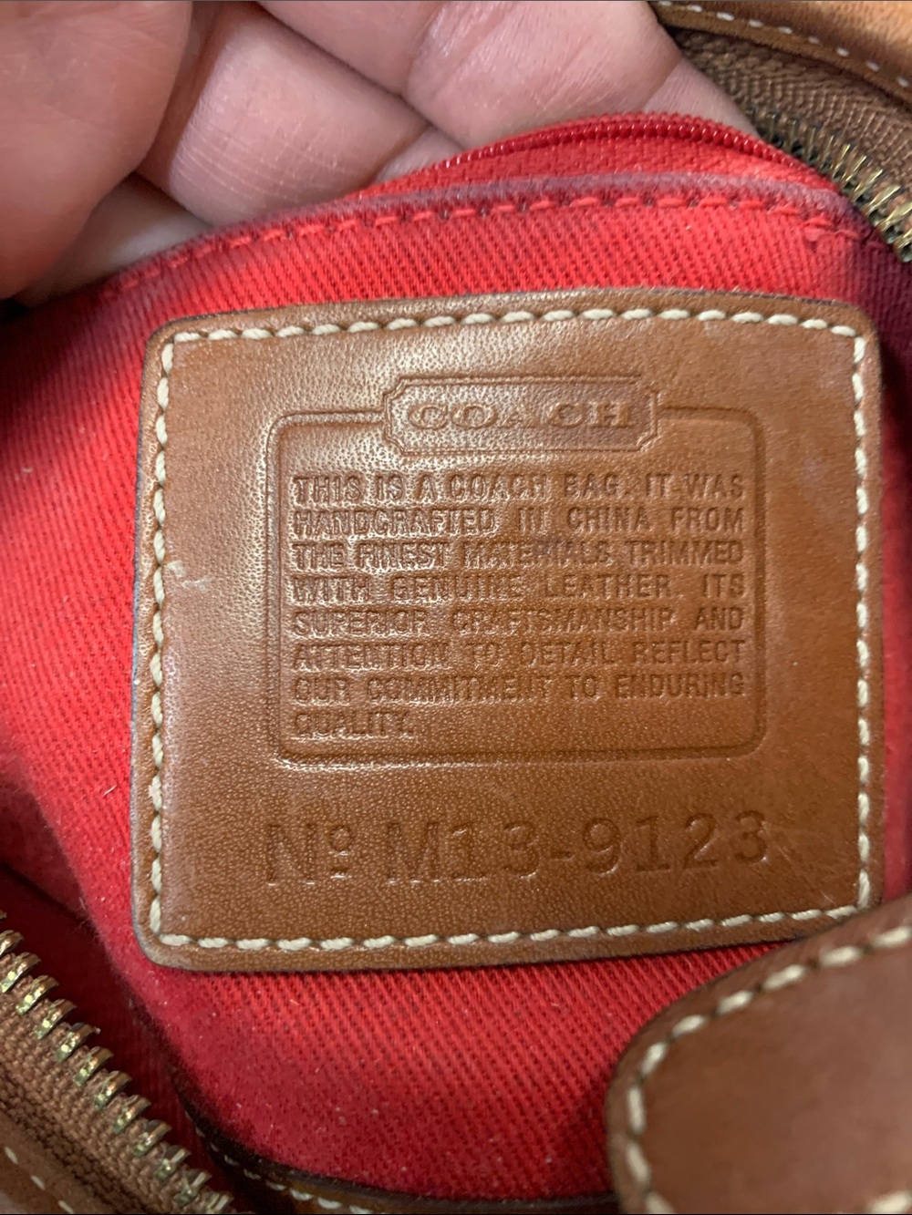Coach Legacy 9123 Vintage Y2K Beige Canvas Shoulder Bag w/Brown Leather Trim - Picture 9 of 15